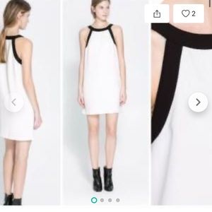 Zara white halter neck dress size small